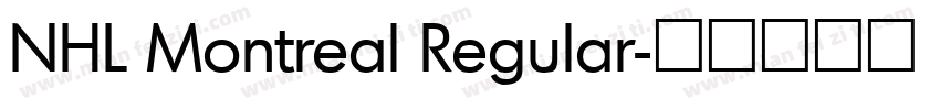 NHL Montreal Regular字体转换